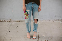 Style Upcycle: Patched Jeans
