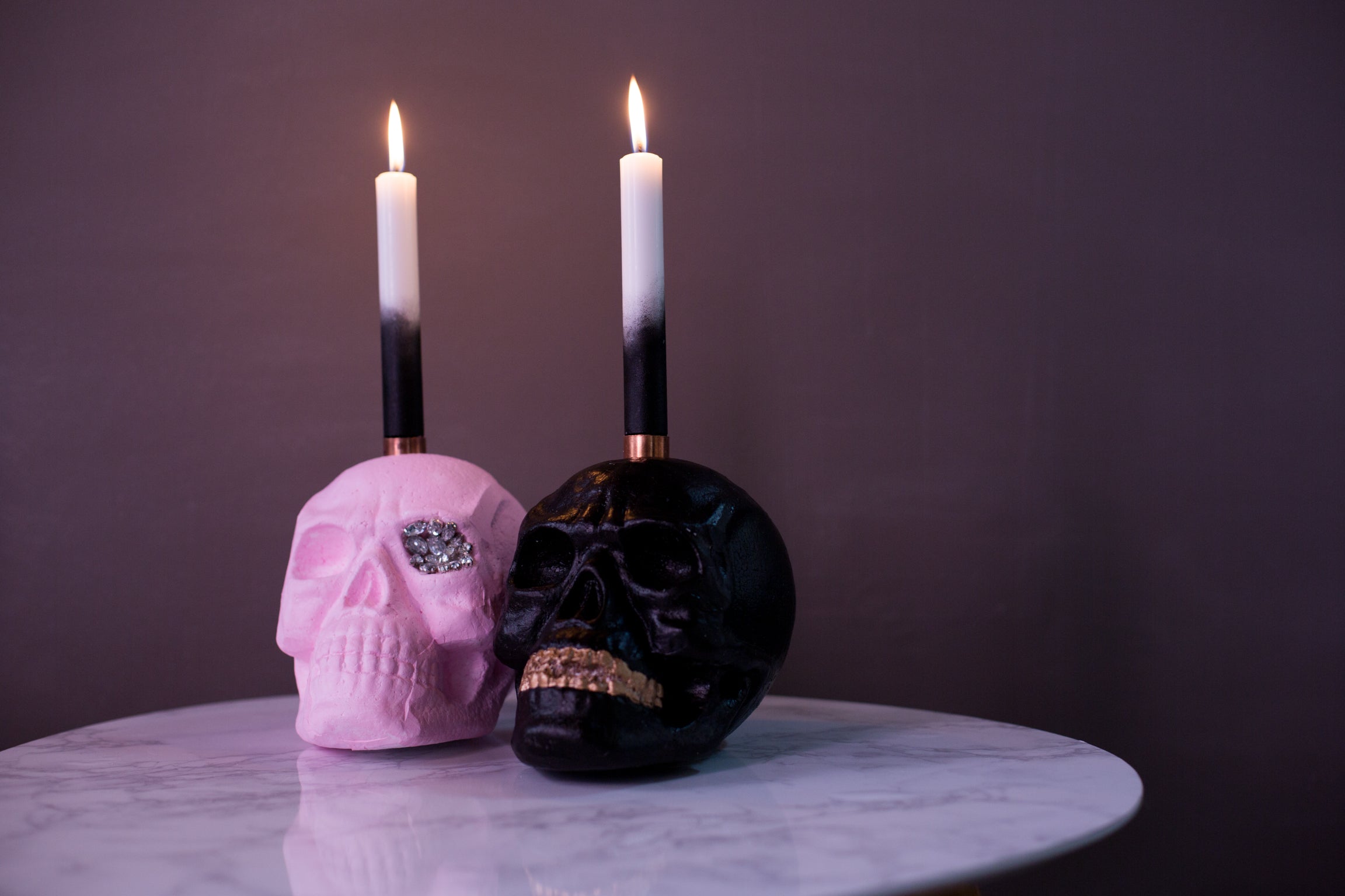 Skull Candle Holder DIY - A Beautiful Mess