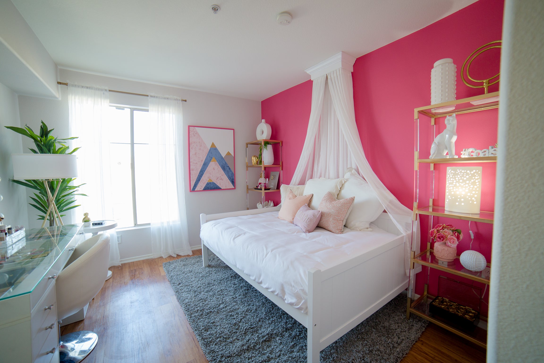 Pautips' Glam Pink Bedroom Makeover – Mr. Kate