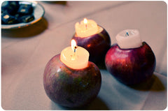 Fall/Thanksgiving DIY of the day: apple candle holder