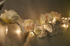 DIY flower twinkle lights