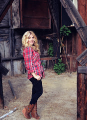 OOTD: plaid on set of Home & Family