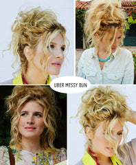 DIY beauty: messy bun up-do