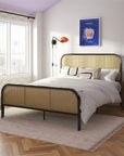 Roxanne Metal and Cane Bed