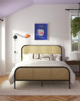 Roxanne Metal and Cane Bed