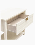 Primrose Wide 1 Drawer Nightstand with Open Shelf