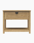 Primrose Wide 1 Drawer Nightstand with Open Shelf