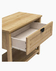 Primrose Wide 1 Drawer Nightstand with Open Shelf