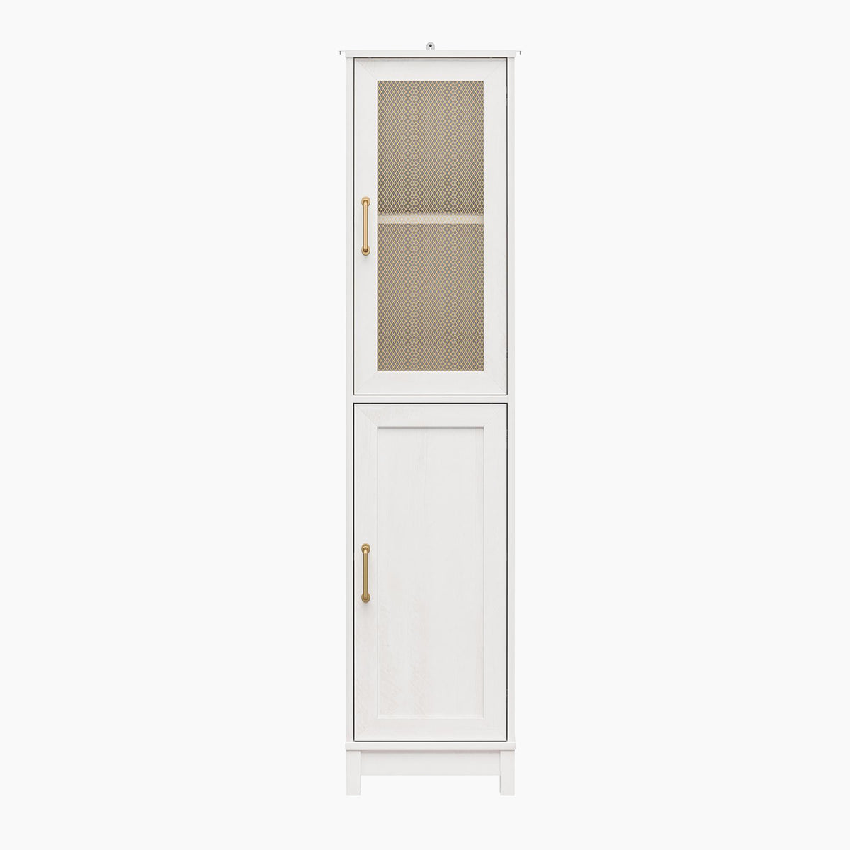 Tess 2-Door Storage Cabinet with Modular Storage Options, Ivory