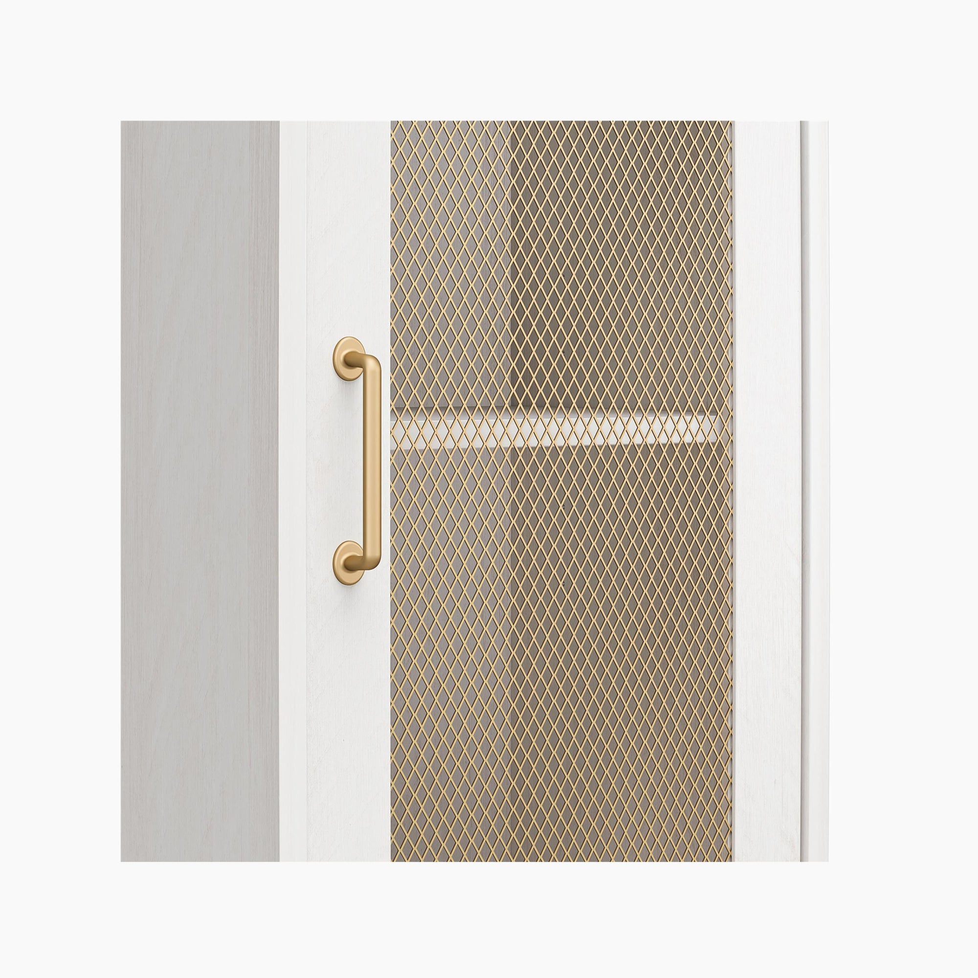 Tess 2-Door Storage Cabinet with Modular Storage Options, Ivory Oak