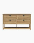 Primrose Wide 4 Drawer Dresser with Lower Shelf