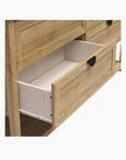 Primrose Wide 4 Drawer Dresser with Lower Shelf