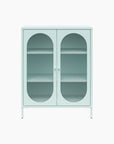 Luna Accent Cabinet with Fluted Glass