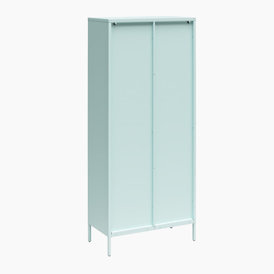 Tall Luna Accent Cabinet with Fluted Glass