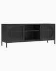 Luna Metal TV Stand with Fluted Glass for 65" TVs