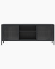Luna Metal TV Stand with Fluted Glass for 65" TVs