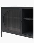 Luna Metal TV Stand with Fluted Glass for 65" TVs