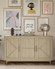 Neely Wide Accent Cabinet - Pale Oak