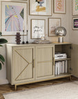 Neely Wide Accent Cabinet - Pale Oak