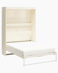 Mr. Kate Greenwich Wall Bed with Gallery Shelf and Touch Sensor LED Lighting