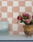 Mr. Kate Tess Watercolor Checker Peel and Stick Wallpaper