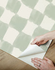Mr. Kate Tess Watercolor Checker Peel and Stick Wallpaper
