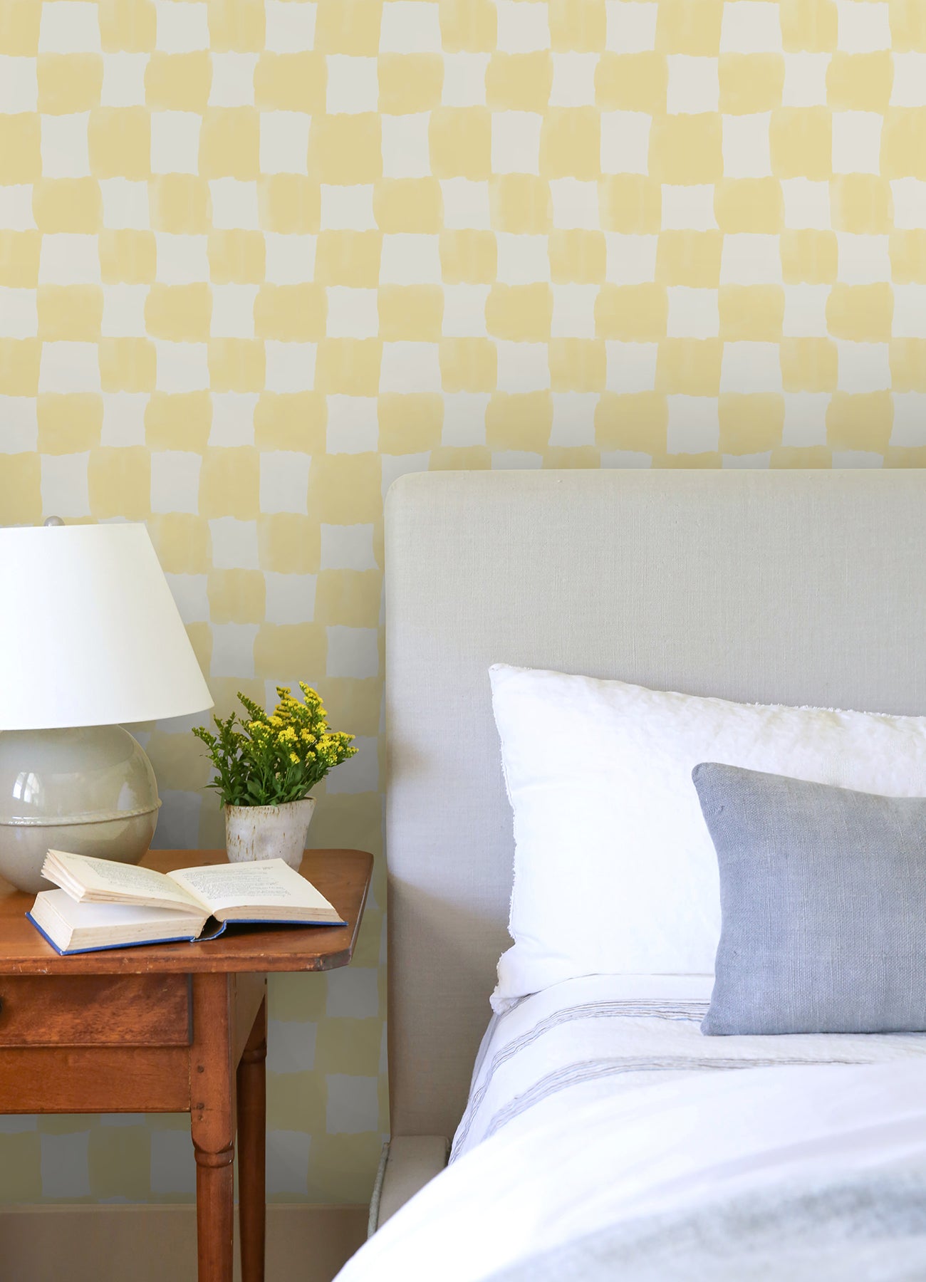 Mr. Kate Tess Watercolor Checker Peel and Stick Wallpaper