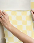 Mr. Kate Tess Watercolor Checker Peel and Stick Wallpaper