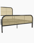 Roxanne Metal and Cane Bed