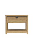 Primrose Wide 1 Drawer Nightstand with Open Shelf