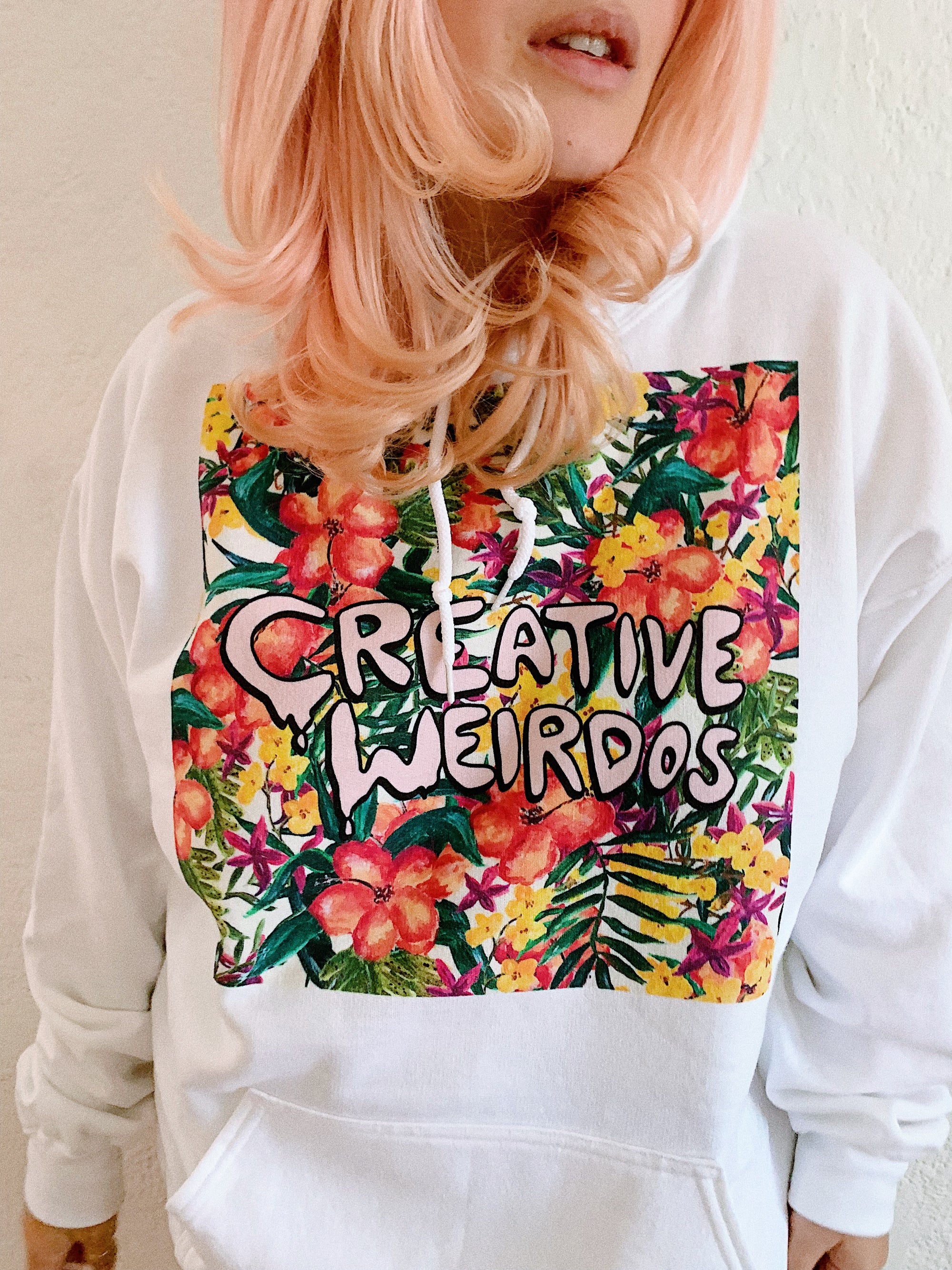 Painted Floral Box Creative Weirdos Hoodie Sweatshirt