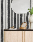 Mr. Kate Winston Watercolor Stripe Peel & Stick Wallpaper Alternative Room Image 9