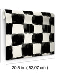 Mr. Kate Tess Watercolor Checker Peel & Stick Wallpaper Alternative Room Image 14