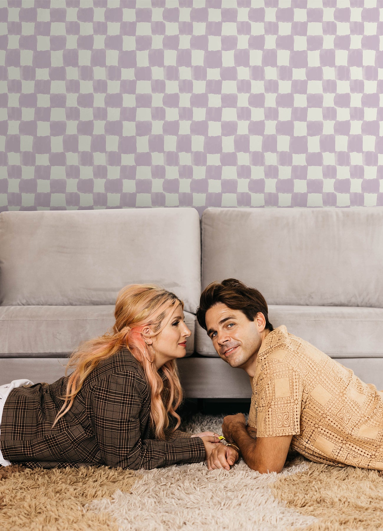 Mr. Kate Stella Grasscloth Peel & Stick Wallpaper Alternative Room Image 5