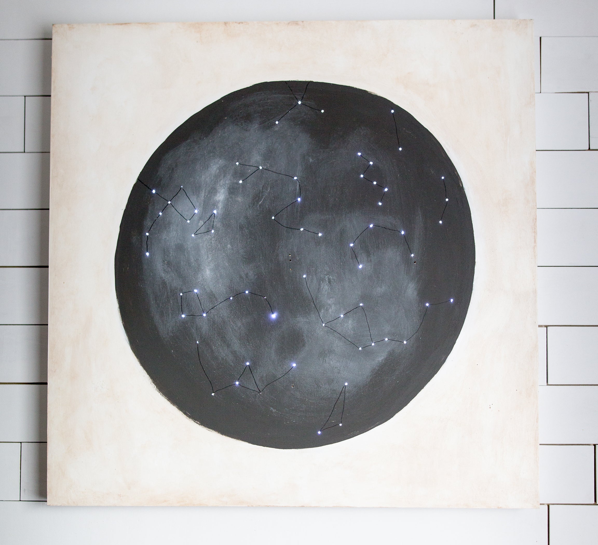 Twinkle Map DIY Twinkle Light Constellation Map Art – Mr. Kate