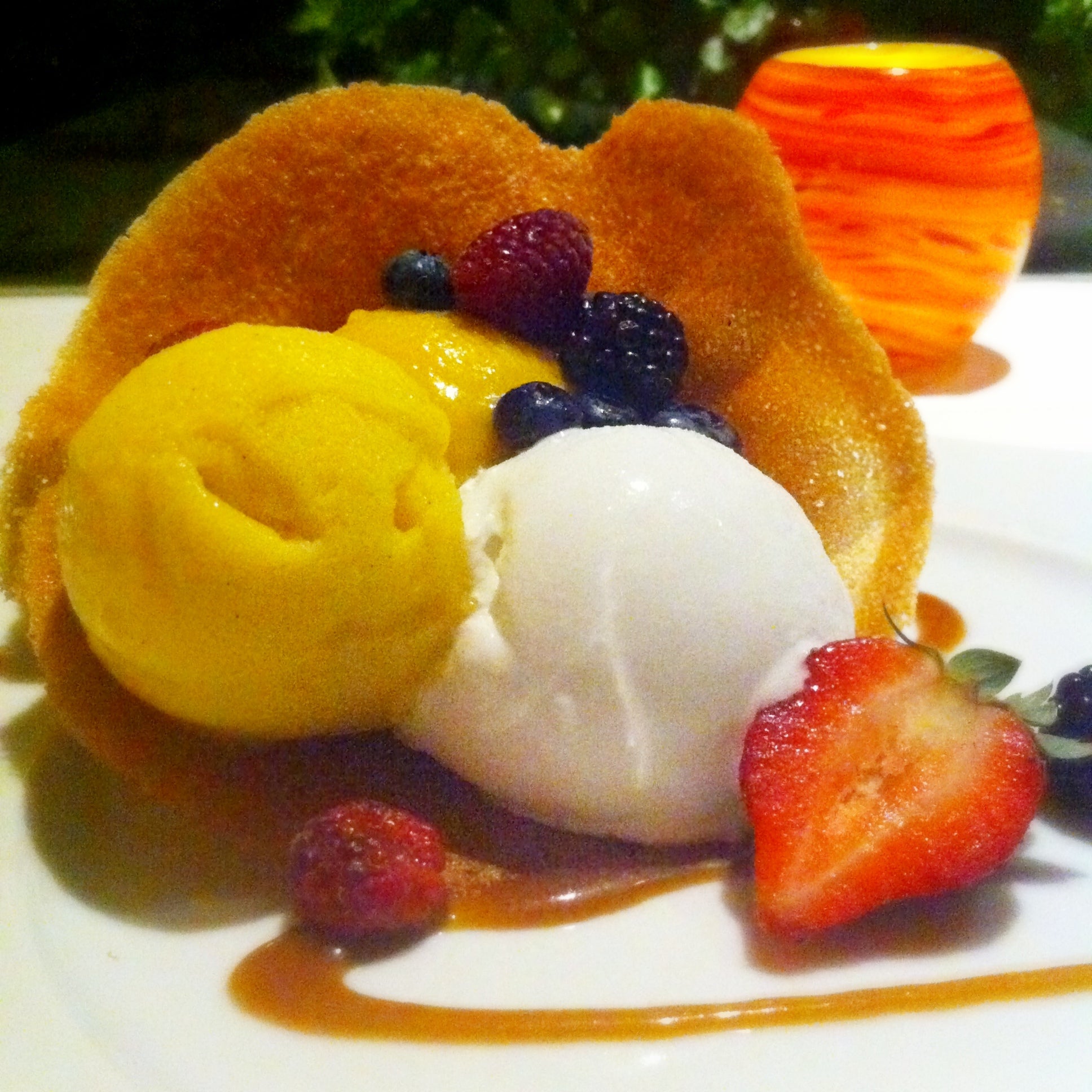 simple & elegant dessert: trio of sorbet