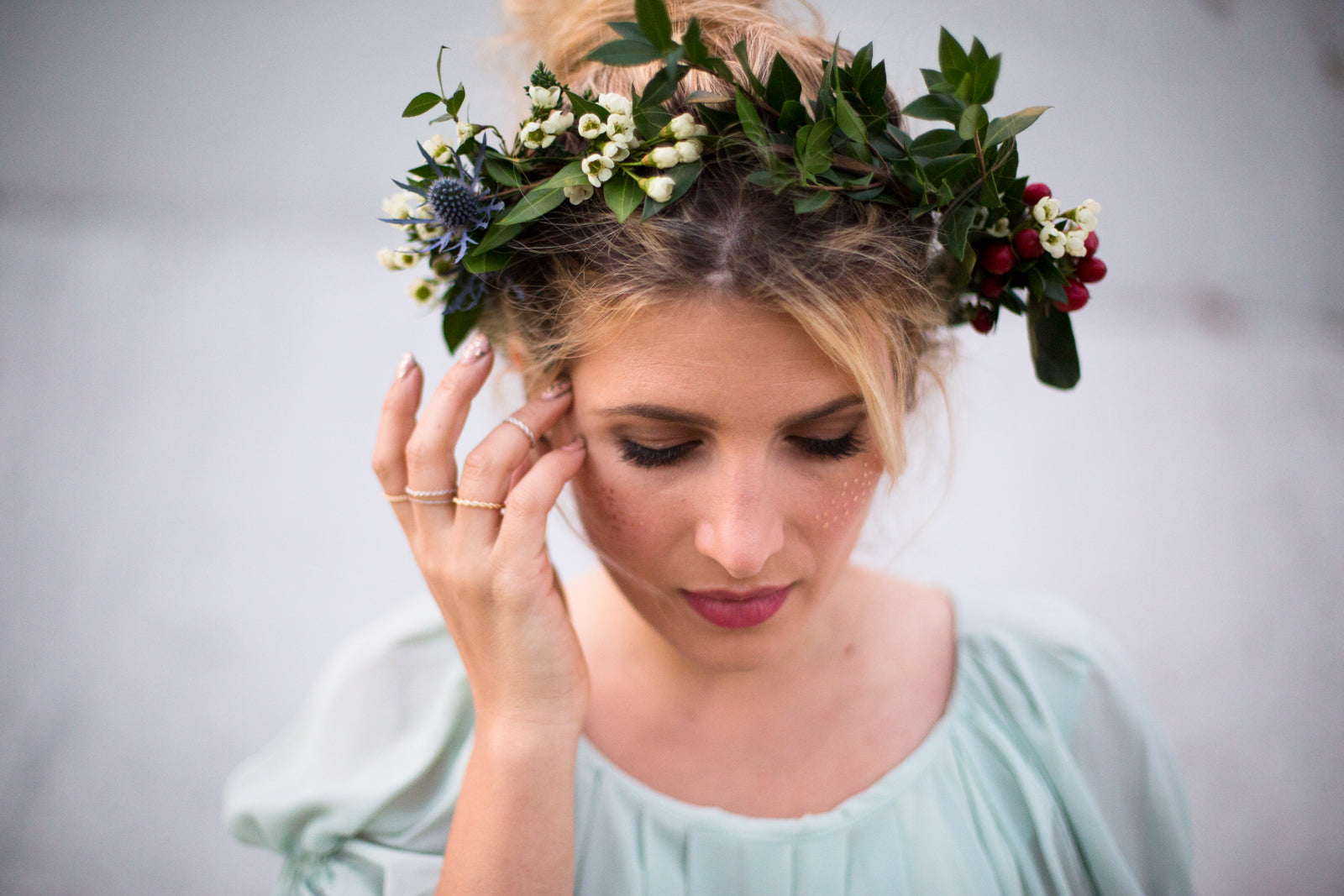 DIY Winter Flower Crown