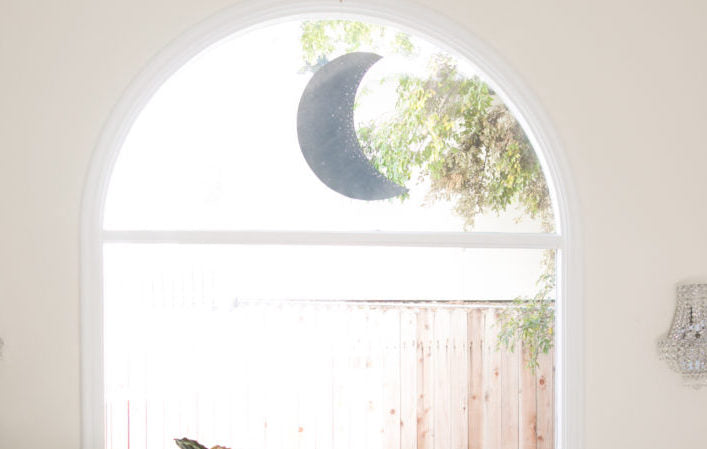 DIY Crescent Moon Window Medallion