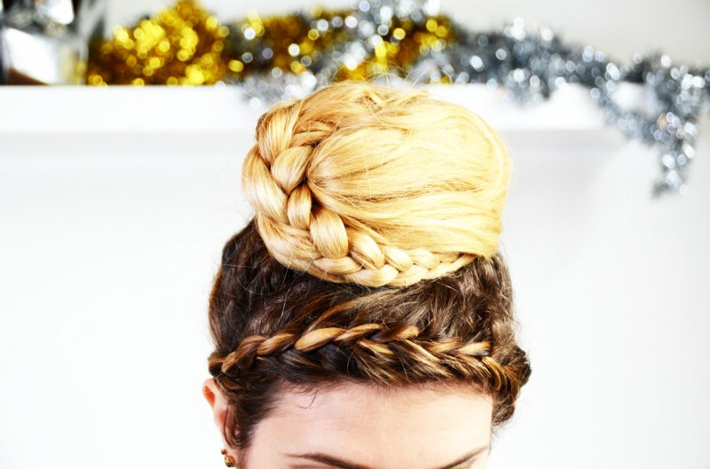 DIY last minute holiday hair