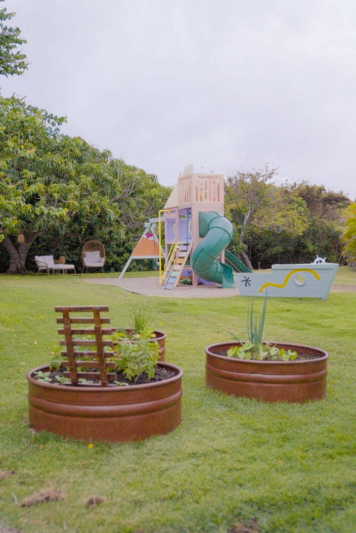 Ultimate Backyard Makeover! *DIY garden, lounge area + water park! (Island Fixer-Upper)