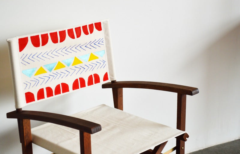 DIY painted canvas chair