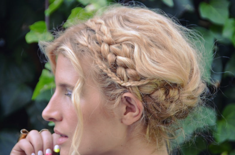 DIY swiss braids braid crown hair tutorial