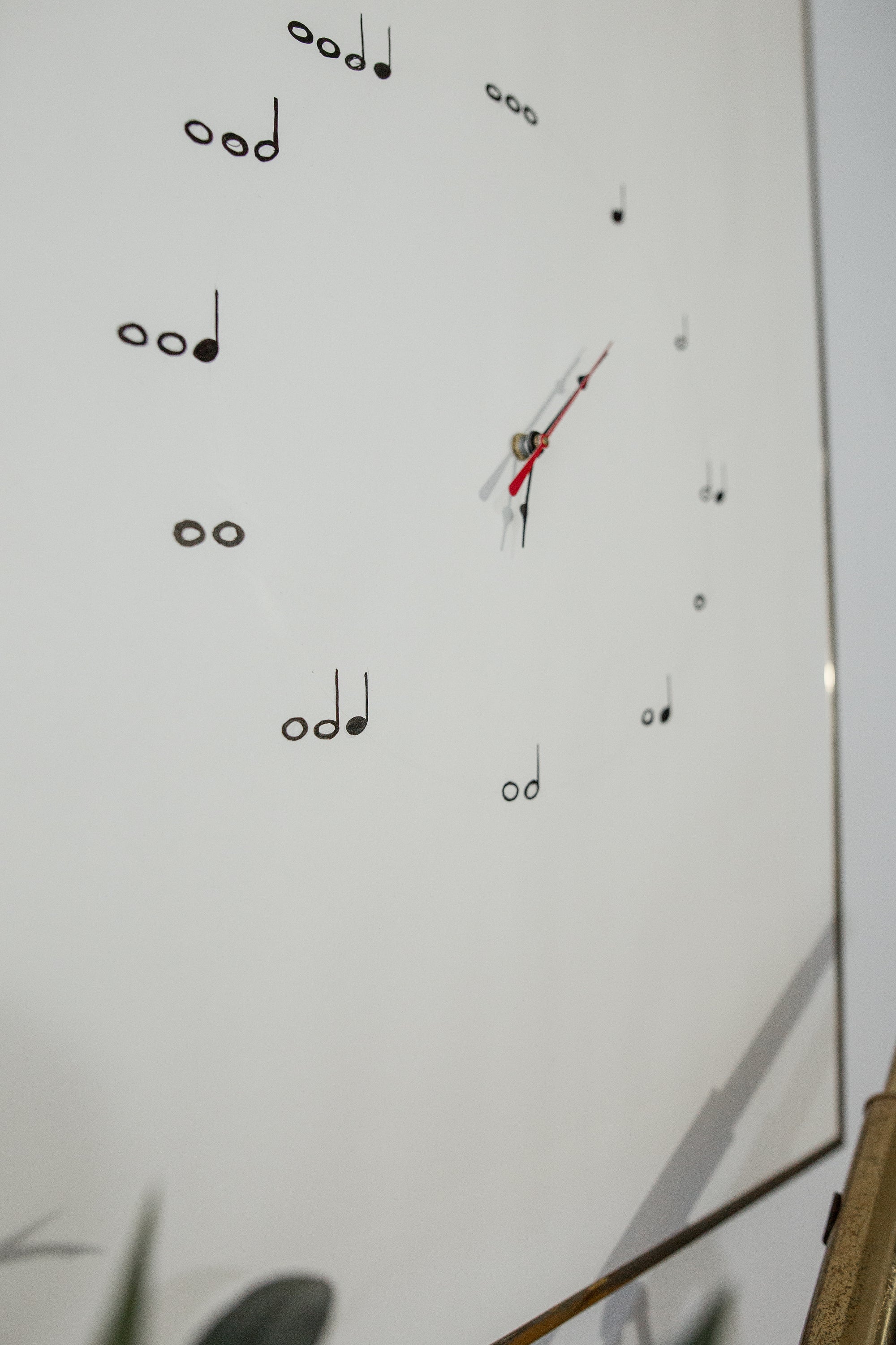 DIY Music Notes Wall Clock