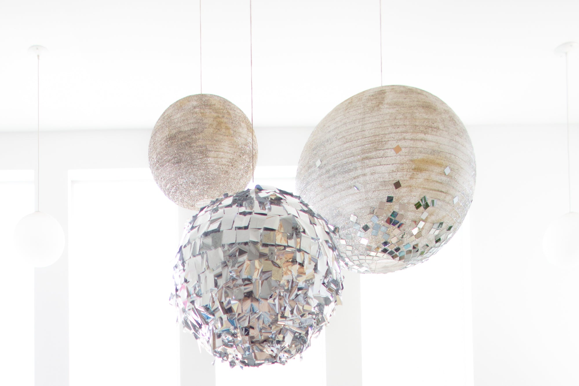 DIY Paper Lantern Disco Balls