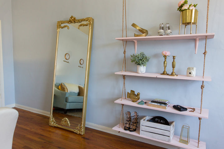 DIY Ornate Gold Mirror