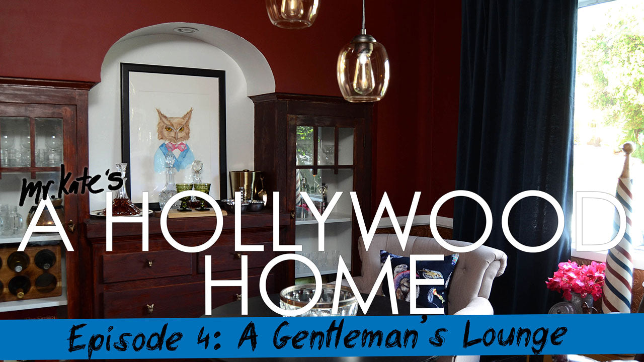 A Hollywood Home: A Gentleman's Lounge!