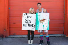 Decorating With Your Own DIY Artwork: Mr. Kate & David Bromstad