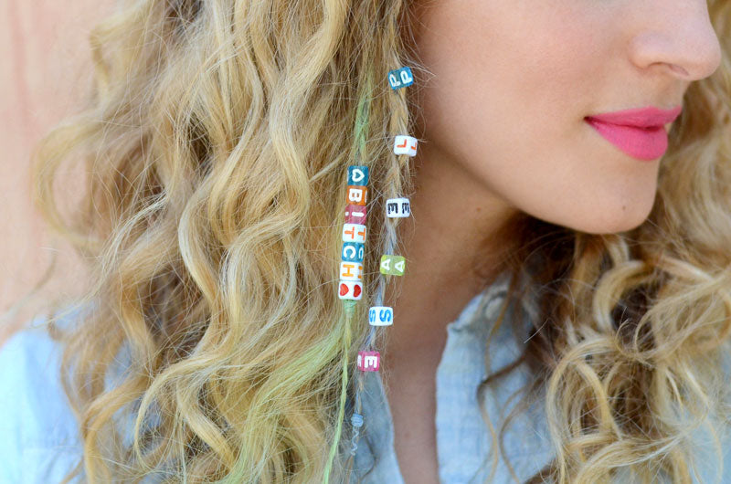 DIY Letter Bead Braid