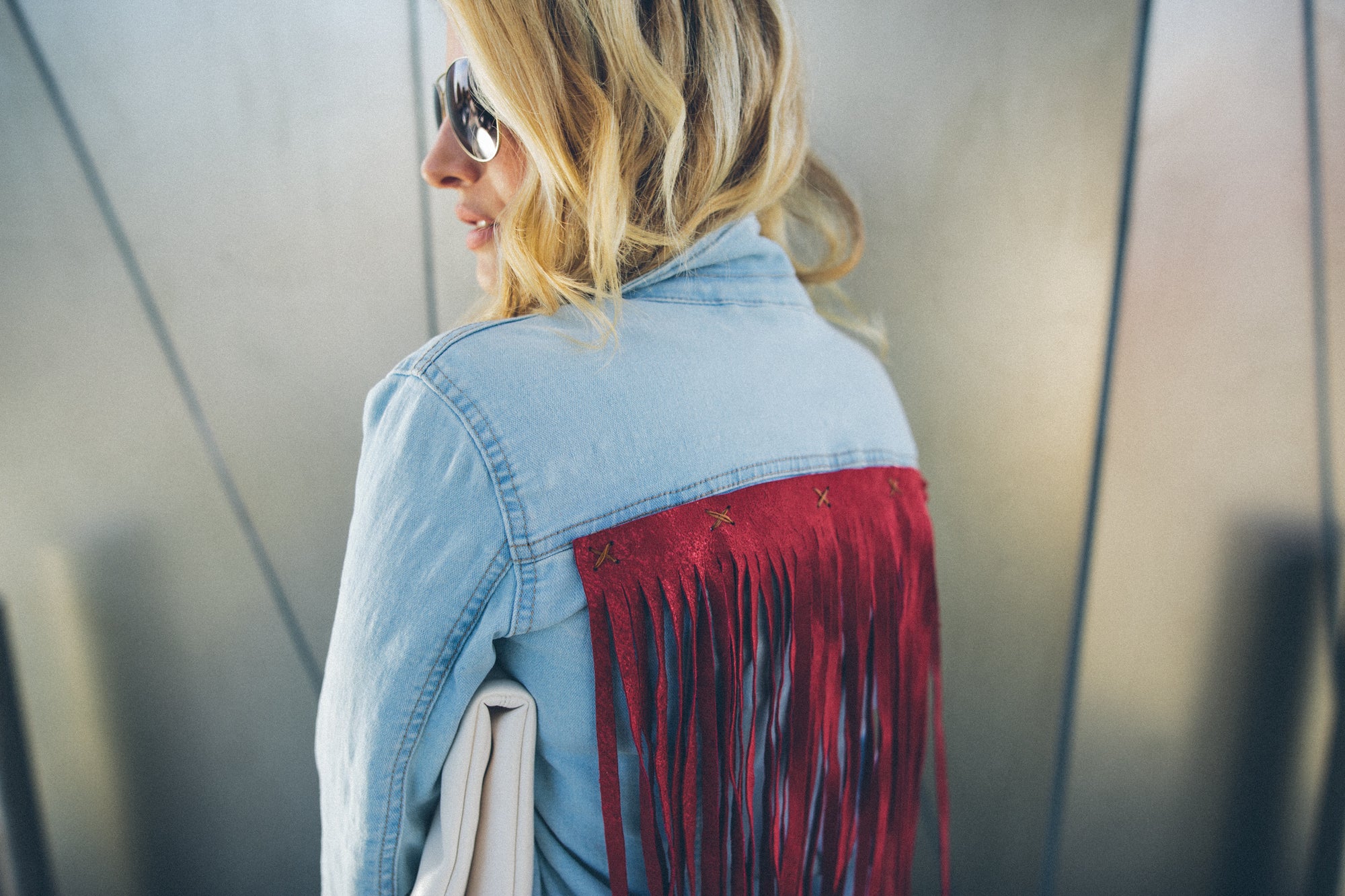 DIY Fringe Jean Jacket