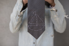 DIY Father's Day Embroidered Tie